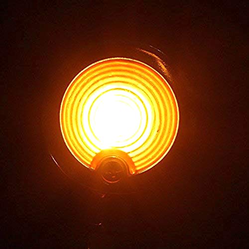 MOTLTECH Motorcycle Turn Signals 2pcs Chrome Front Rear Turn Signals 12V with Bullet Shape and Amber Lights Fit Universal Fit for Harley Honda Yamaha Dukati Suzuki Kawasaki - Image 4