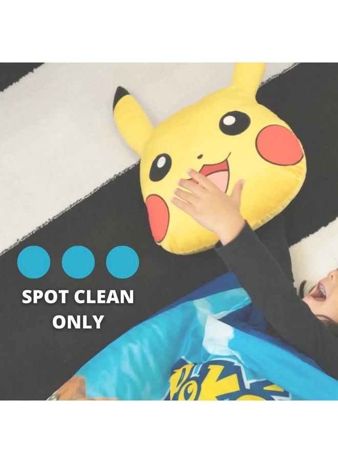 Franco - Pokemon Pikachu Anime Kids Bedding Super Soft Plush Cuddle Pillow Buddy One Size By Franco - Image 1