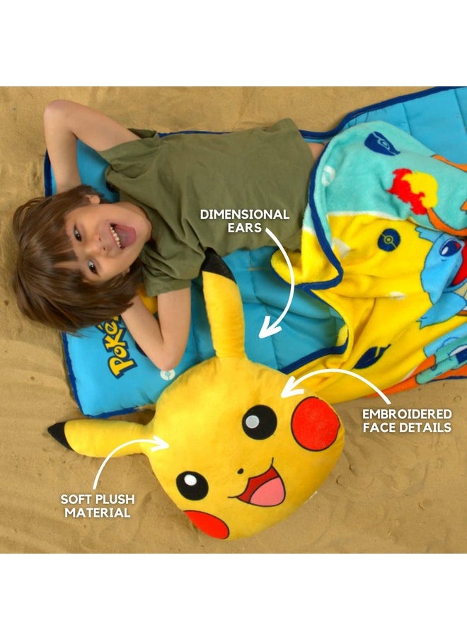 Franco - Pokemon Pikachu Anime Kids Bedding Super Soft Plush Cuddle Pillow Buddy One Size By Franco - Image 1