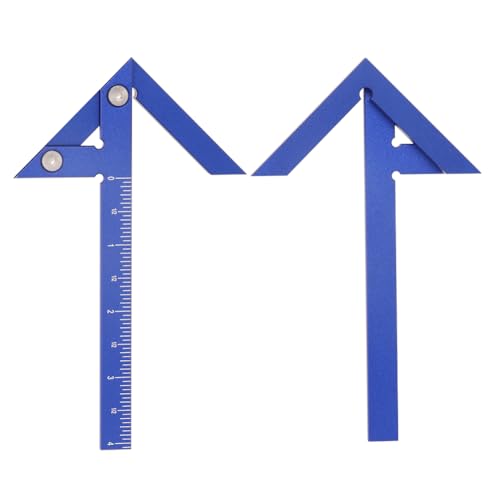 KETIPED Aluminum Imperial Circle Center Positioning, 45/90 Degree Positioning Ruler, Right Angle Positioning, Centerline Positioning, Multi-Function Arrow Ruler, High-Precision Measuring Ruler,044BL - Image 5