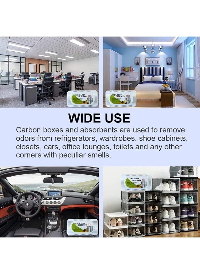 Fridge Deodoriser Bamboo Charcoal and Freshener, Reusable Activated Charcoal Air Purifier Bags, Eliminates Odors, Freezer, Shoe Cabinet, Wardrobe, Multifunction 2pcs - Image 4