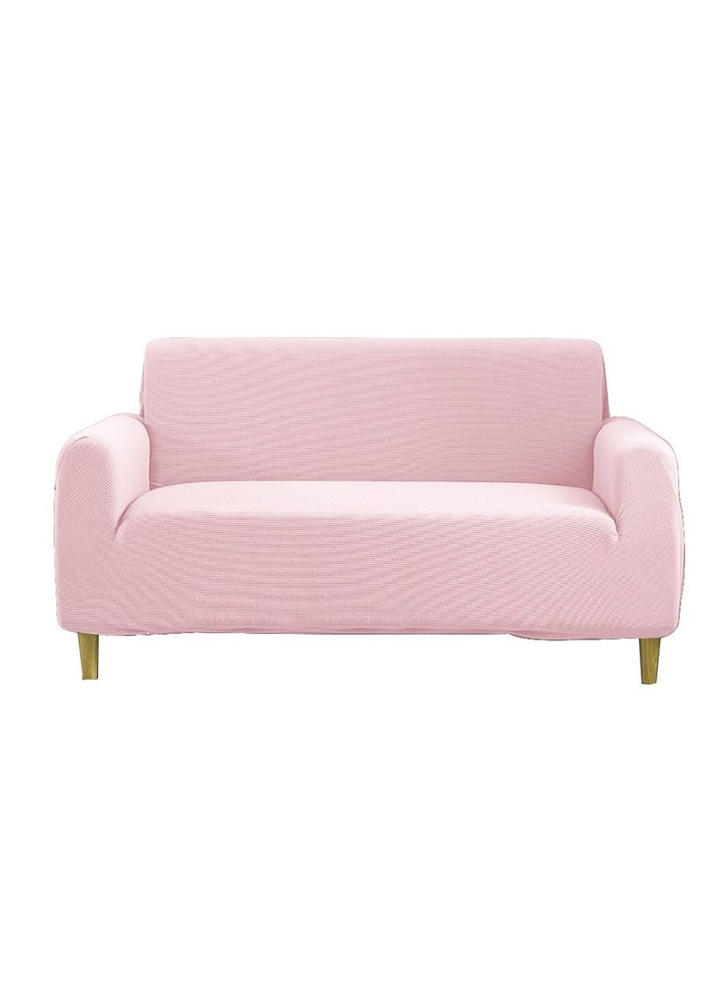 CATANES Thick Couch Covers, Sectional Sofa Stretch Slipcover Living Room Dogs Pets, Washable Durable Furniture Protector PINK (145cm * 185cm) - Image 1