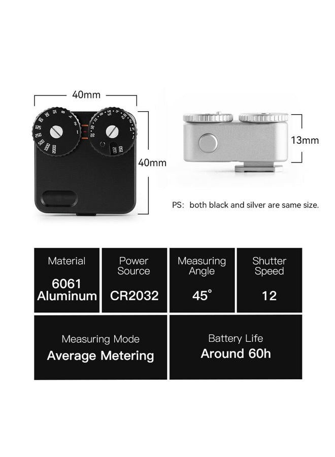 TTartisan Light Meter II, Real-time Metering Tool, Two Dial to Adjust ISO, Aperture and Shutter Speed, Compatible with Older Leicas and Similar Rangefinder Cameras - Image 3