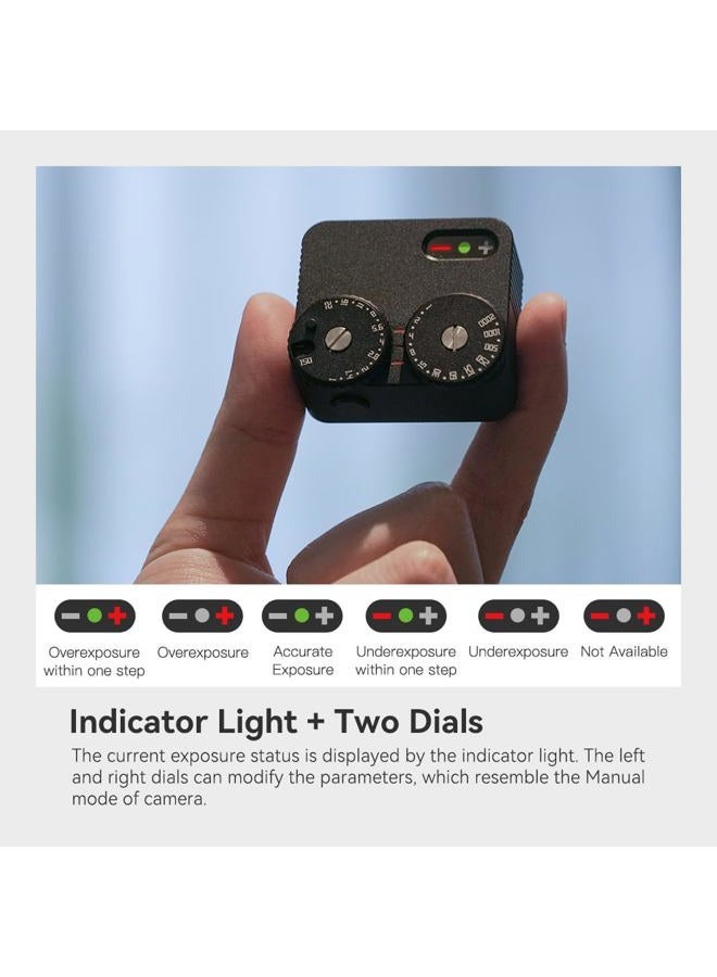 TTartisan Light Meter II, Real-time Metering Tool, Two Dial to Adjust ISO, Aperture and Shutter Speed, Compatible with Older Leicas and Similar Rangefinder Cameras - Image 2
