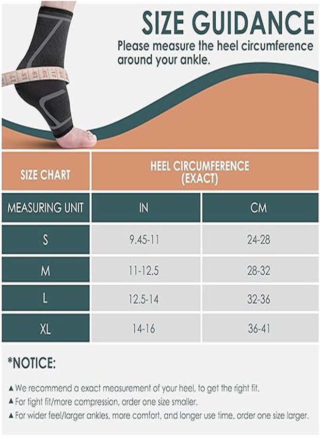 Generic - Ankle Compression Sleeves, Ankle Socks, Compression Socks Breathable Mesh Open Toe Socks, Compression Socks Half Socks, Functional Compression Socks Suitable For Plantar Fasciitis, Arch Support, Ankle - Image 1