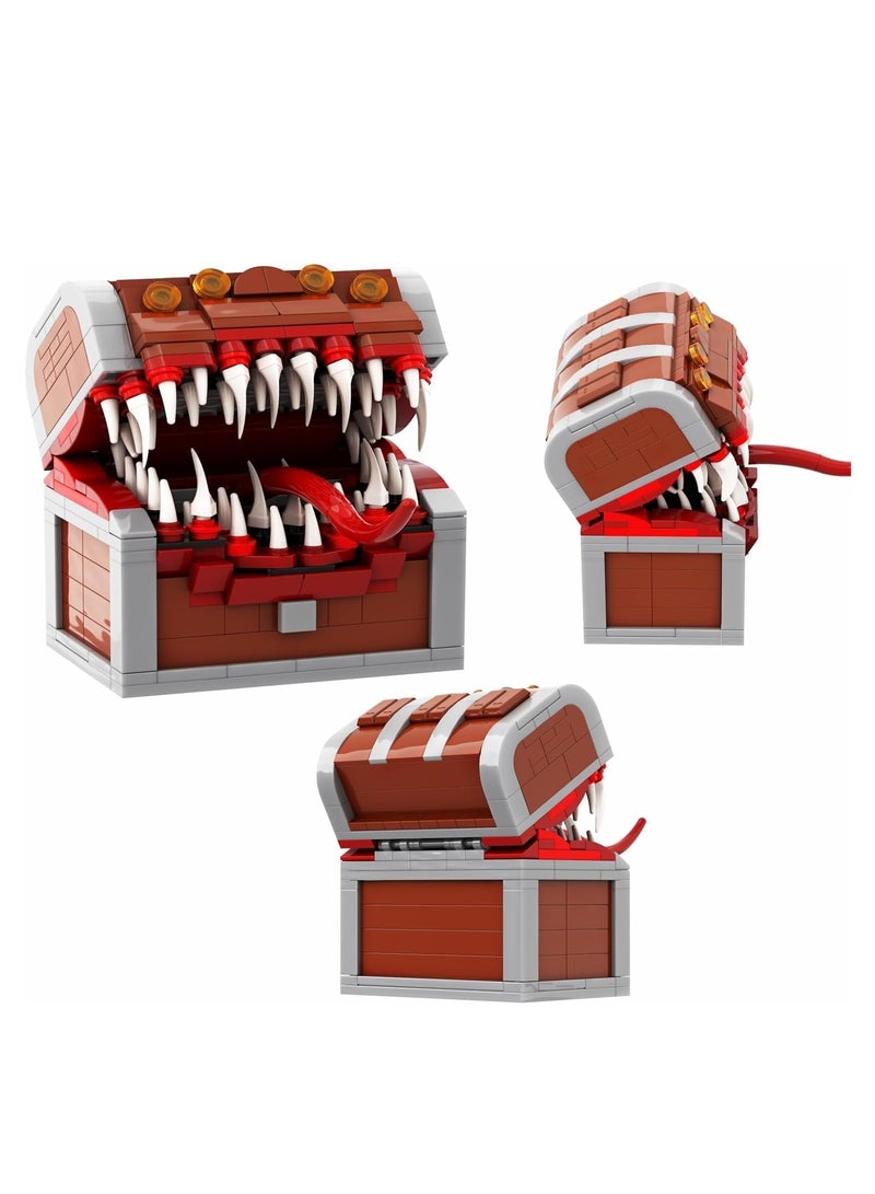 Excefore Mimic Chest for Dungeons and Dragons Tower, Dragons Board Game Monster Model Collection Toy, DIY Pirate Treasure Box STEM Gifts for Fans and Friends for Boys and Girls Over 6 Years Old (366pcs) - Image 2