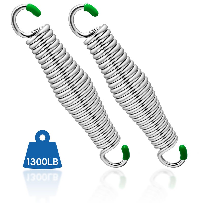 2Pack Premium Porch Swing Springs1300lb Heavy Duty Springs Rust Resistant Swing Springs Spring for Swing Hammock Hanging Chair Spring for Hammock SpringPorch Swings