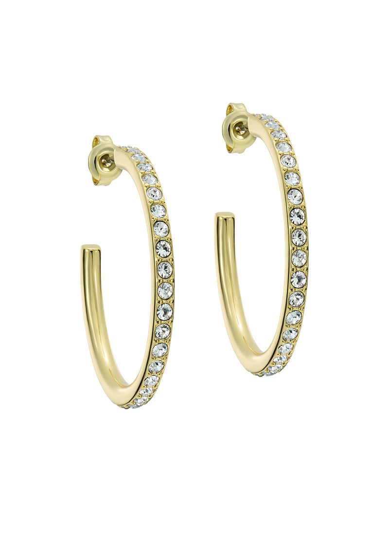 Ted Baker Medium Crystal Hoop Earrings - Image 3