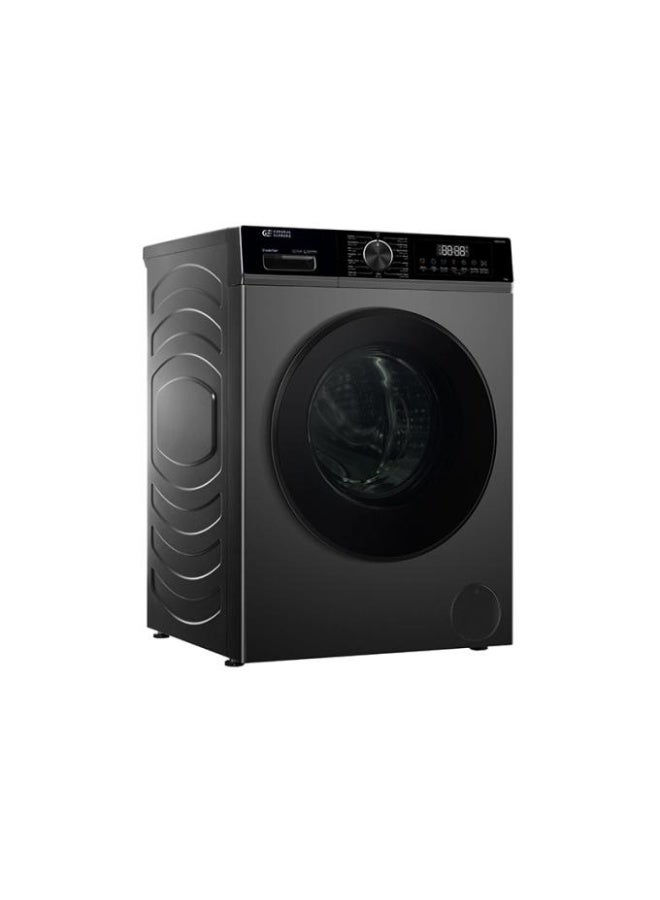 GENERAL SUPREME Washing Machine Automatic Front Load 10 KG ,15 Programs, Inverter, Dark Silver, GSFLK100H - Image 2