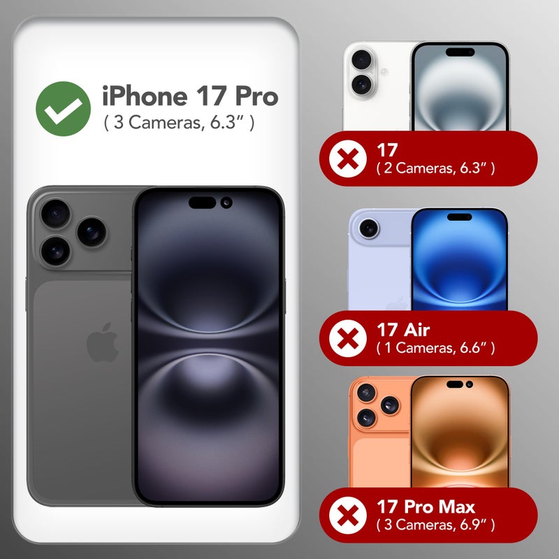 GONEZ Magnetic for iPhone 17 Pro Case, Compatible with MagSafe, [Screen Protector + Camera Lens Protector], Liquid Silicone Anti-Scratch Shockproof Protective Phone Case 6.3 inch, Dark Blue - Image 2