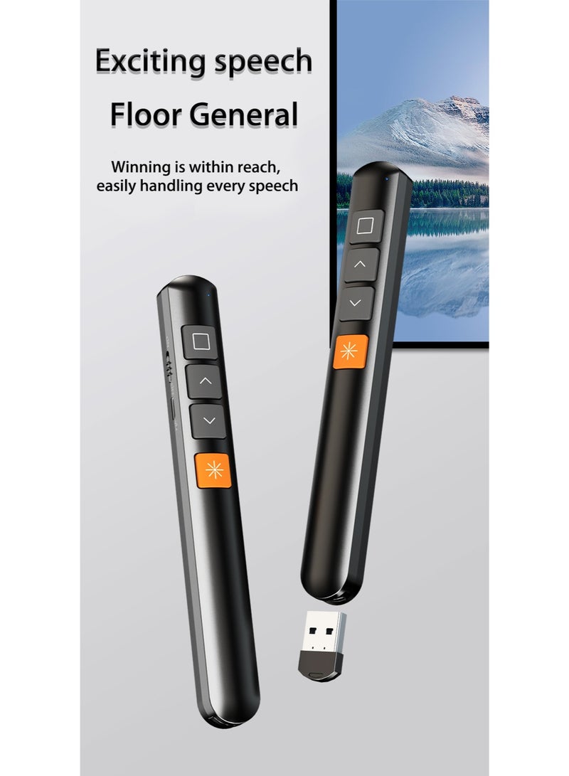 Wireless Rechargeable Laser Presentation Flip Pen with Magnetic Storage & Multi-System Control - Image 2