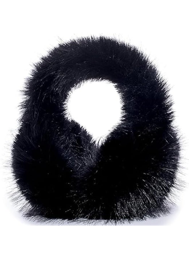 Winter Ear Muffs for Women Girls Fluffy Ear Warmer with Thick Faux Fur Ear Covers Full Ear Protection Fashionable and Versatile for A Walk or Enjoying Outdoor Activities, One Size - Image 1