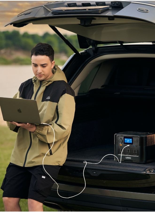 Lesso - LESSO P10 Portable Energy Storage 1200W High-Power 1008Wh Battery with USB-A, Type-C, AC/DC & Car Port Outputs, Long 2000+ Cycle Life, Compact & Lightweight (10.5kg) Power Station - Image 1