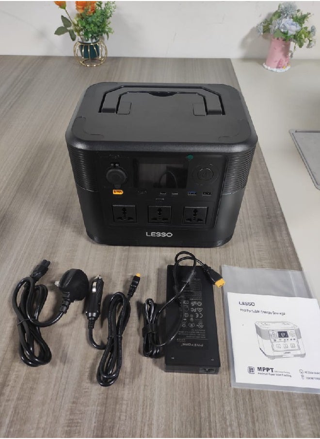 Lesso - LESSO P10 Portable Energy Storage 1200W High-Power 1008Wh Battery with USB-A, Type-C, AC/DC & Car Port Outputs, Long 2000+ Cycle Life, Compact & Lightweight (10.5kg) Power Station - Image 1