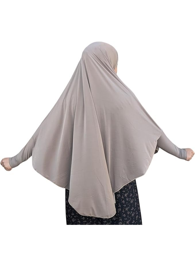Women’s Prayer Khimar – Long-Sleeved Khimar Made of Soft Zida Fabric (For Prayer, Balcony, Receiving Guests, and Various Uses) - Image 2