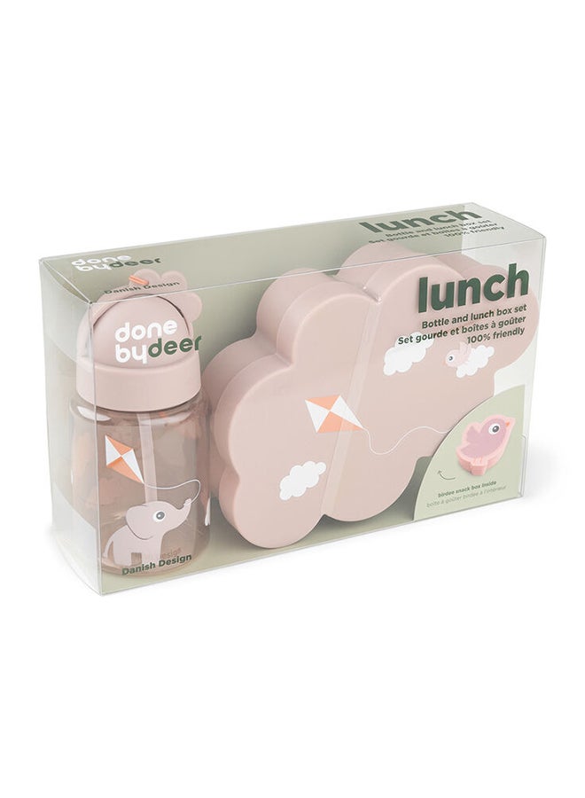 done by deer Lunch & Snack Box W/Straw Bottle Playground Powder - Kids Lunch Kit With Bottle  - Image 3