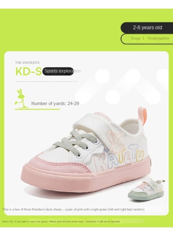 Pairs/box】children's Sneakers Autumn Casual Shoes For Boys And Girls, Comfortable Kindergarten White Shoes For Toddlers - Image 1