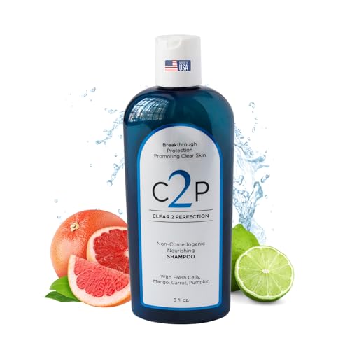 C2P NonComedogenic Clear 2 Perfection Shampoo Sulfate ParabenFree for Clear Healthy Skin Hair Esthetician Formulated - Image 2