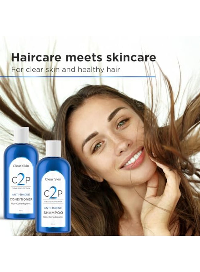 C2P NonComedogenic Clear 2 Perfection Shampoo Sulfate ParabenFree for Clear Healthy Skin Hair Esthetician Formulated - Image 4