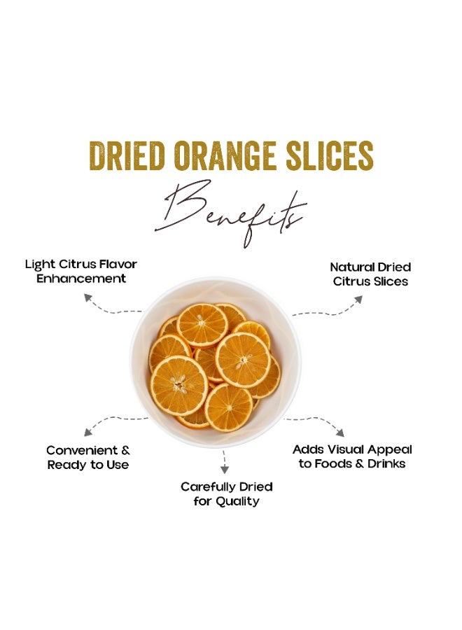 OGOC Dried Orange Slices Premium Natural Sweet Citrus Flavor for Snacks, Baking & Beverages - Image 2