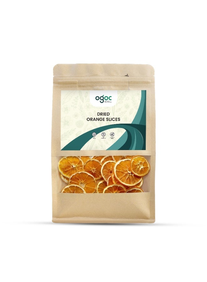 OGOC Dried Orange Slices Premium Natural Sweet Citrus Flavor for Snacks, Baking & Beverages - Image 1