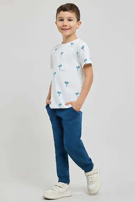 أر أند بي Solid Joggers with Drawstring Waist