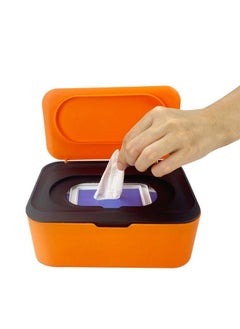 Mishrit Wipes Dispenser With Silicone Nonslip Pad Large Capacity Baby Wipes Holders Case Keeps Wipes Fresh Wipes Container Dustproof Tissues Wipes Case With Lid  - Image 1