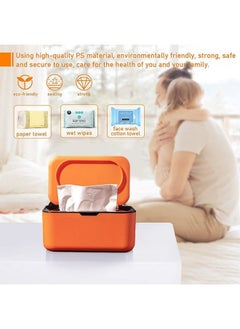 Mishrit Wipes Dispenser With Silicone Nonslip Pad Large Capacity Baby Wipes Holders Case Keeps Wipes Fresh Wipes Container Dustproof Tissues Wipes Case With Lid  - Image 5