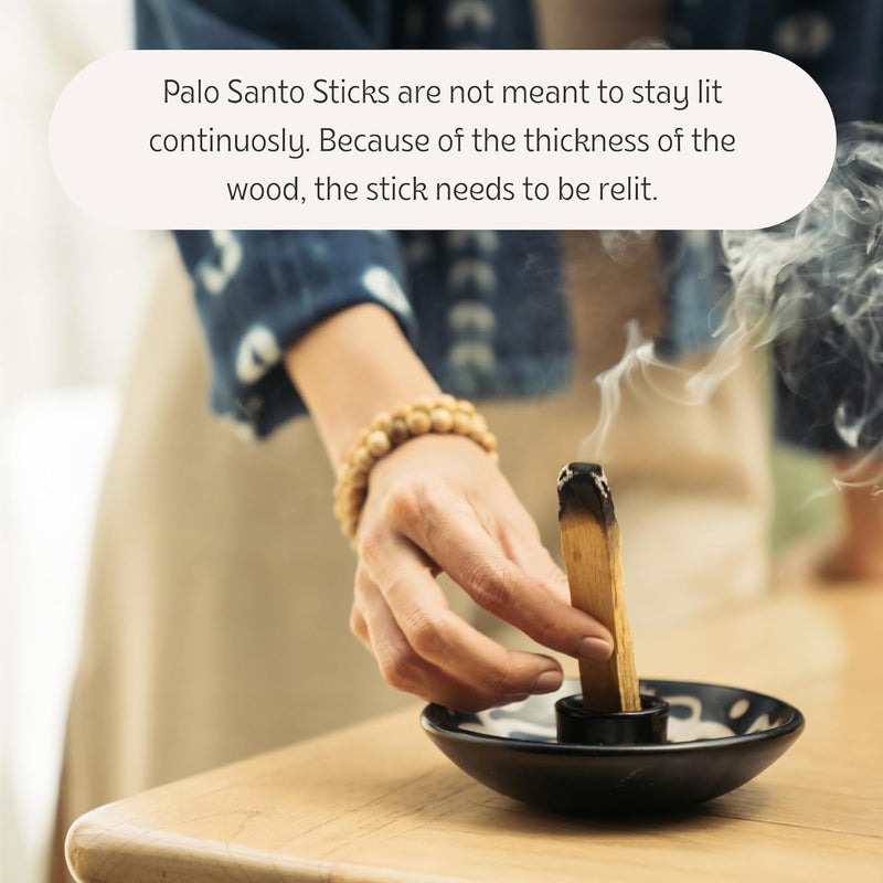 BAKA BAKA Palo Santo Smudging Sticks High Resin Palo Santo Holy Wood Certified Authentic Wild Harvested Incense Stick for Purifying Cleansing Healing Meditation and Stress Relief Pack of 2  - Image 4