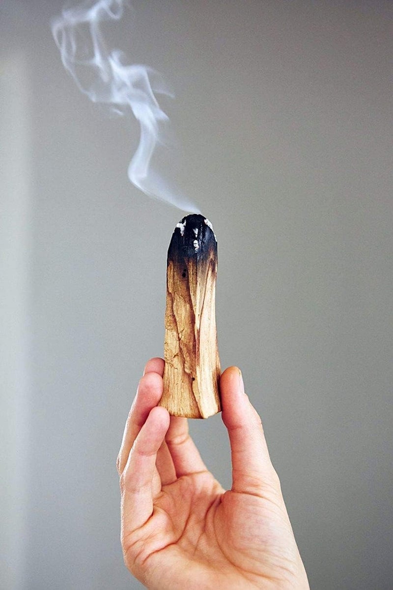 BAKA BAKA Palo Santo Smudging Sticks High Resin Palo Santo Holy Wood Certified Authentic Wild Harvested Incense Stick for Purifying Cleansing Healing Meditation and Stress Relief Pack of 2  - Image 2