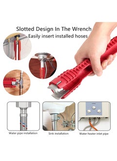 ORIGINAL MART ORIGINAL MART Water Pipe Socket Wrench SpannerFaucet and Sink Installer ToolMultifunction Plumbing Installer for Toilet Bowl Sink Bathroom Kitchen and more  - Image 2