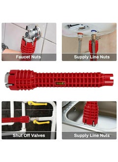 ORIGINAL MART ORIGINAL MART Water Pipe Socket Wrench SpannerFaucet and Sink Installer ToolMultifunction Plumbing Installer for Toilet Bowl Sink Bathroom Kitchen and more  - Image 4