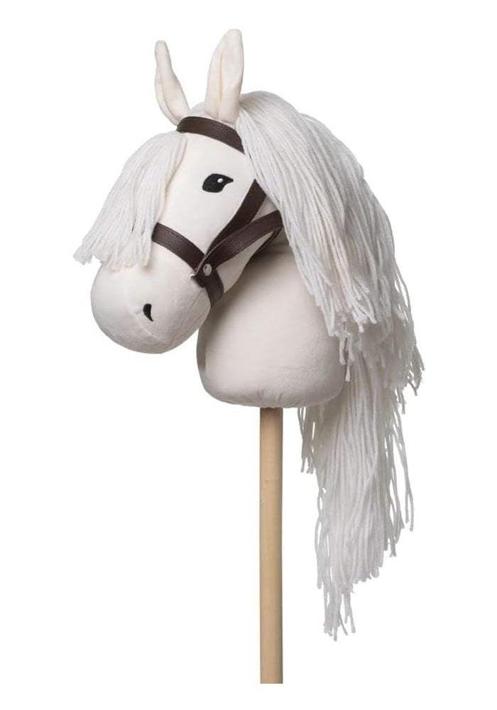 ByAstrup White Horse Head Stick Toy for Kids - Image 1