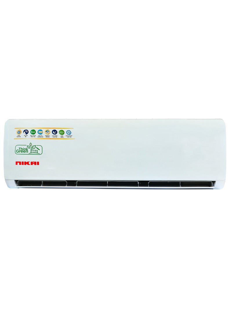 2 Ton Split AC, Inverter Compressor, Energy Efficient, Turbo Mode Cooling with 4 Way Swing, 24000 BTU Air Conditioner, Gold Fin Technology, Auto Restart, Ideal for Home & Office NSAC24000INV White