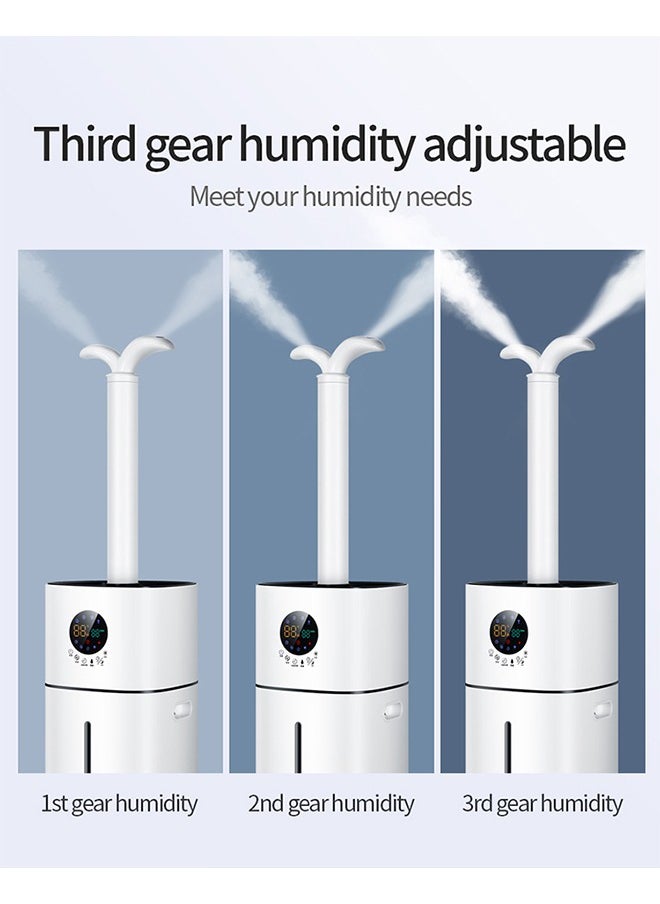 ET-LIFE - 16L 3-Speeds Humidifier for Larger Room Humidifier, Auto Shut-Off Cool Mist Top Fill Humidifier with UV disinfection 56W BE-J008 White - Image 1