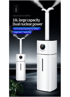 ET-LIFE 16L 3-Speeds Humidifier for Larger Room Humidifier, Auto Shut-Off Cool Mist Top Fill Humidifier with UV disinfection 56W BE-J008 White  - Image 2