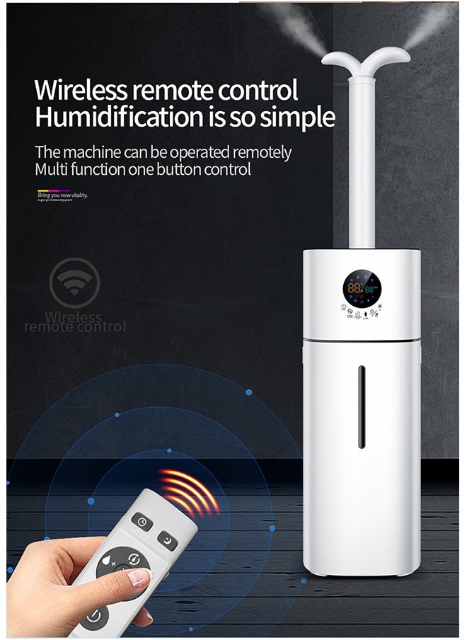 ET-LIFE - 16L 3-Speeds Humidifier for Larger Room Humidifier, Auto Shut-Off Cool Mist Top Fill Humidifier with UV disinfection 56W BE-J008 White - Image 1