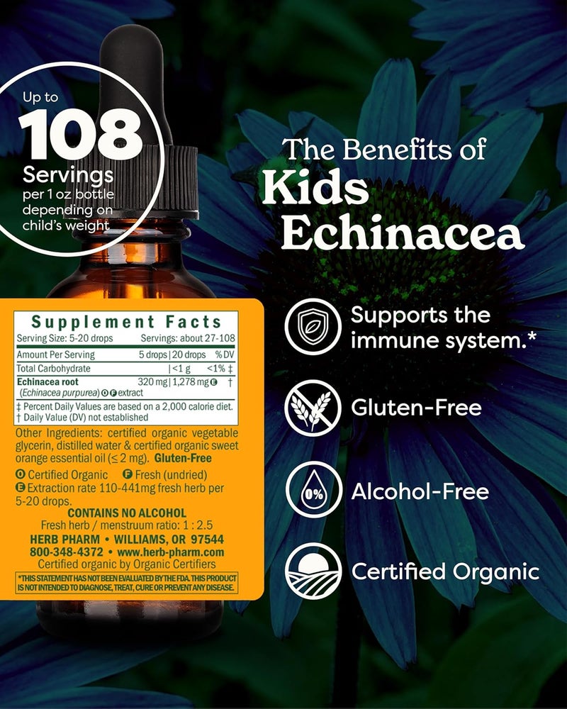 Herb Pharm Kids Echinacea Liquid Supplement - Image 2