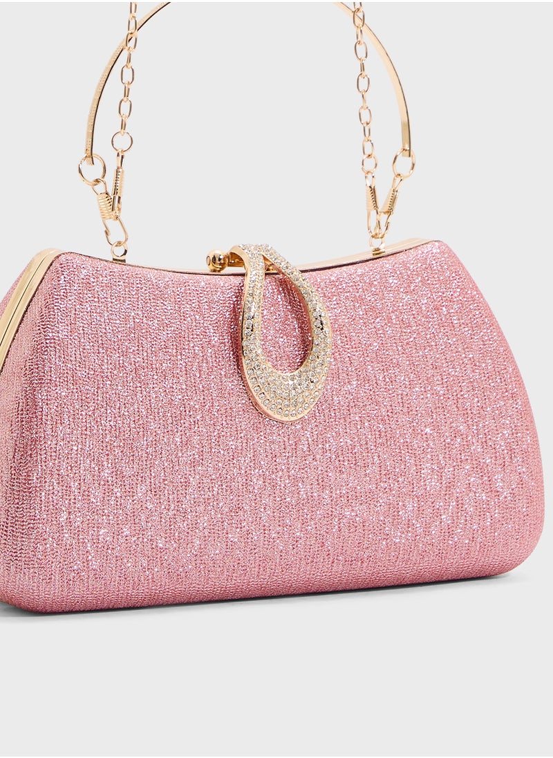 Ella Limited Edition Ladies Sparkly Clutch Bag  - Image 4