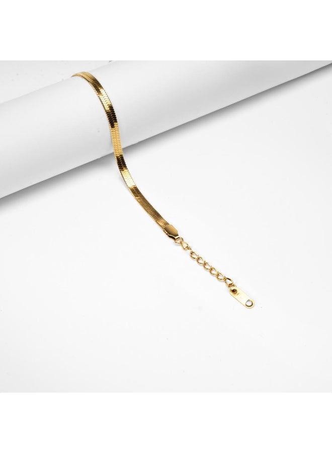 انسيال حية ذهبي استانلس ستيل مقاوم للصدأ - Image 4