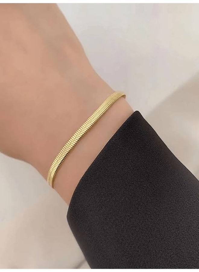 انسيال حية ذهبي استانلس ستيل مقاوم للصدأ - Image 2