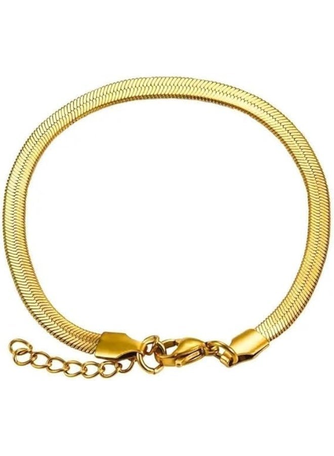 انسيال حية ذهبي استانلس ستيل مقاوم للصدأ - Image 1