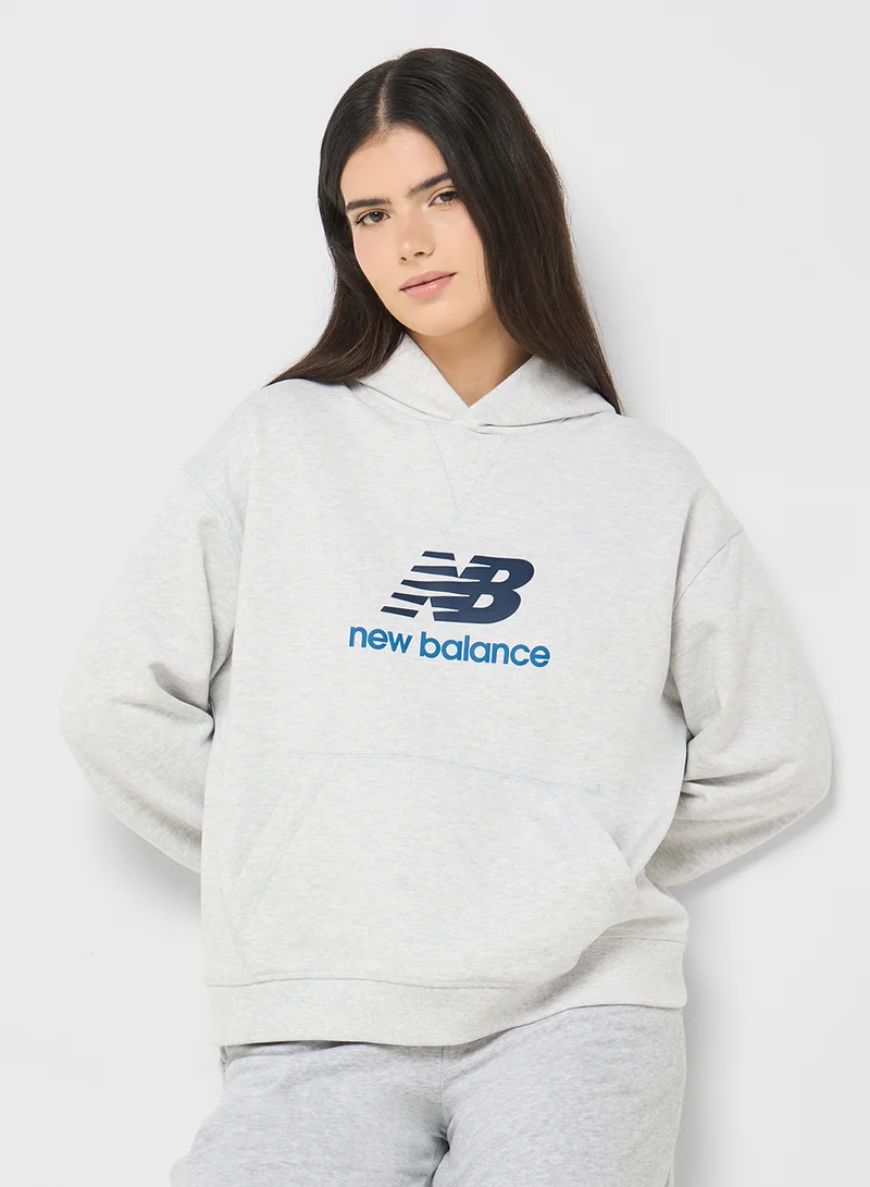 New Balance Athletics French Terry Logo Hoodie