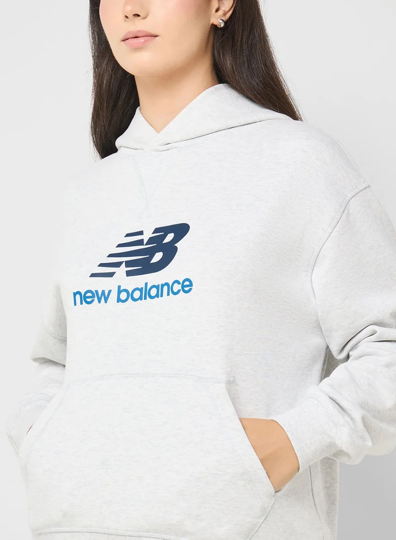 New Balance Athletics French Terry Logo Hoodie