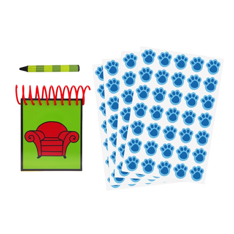 ASVP Shop STEVE - Handy Dandy Notebook With 1 Black Crayon & 140 Paw Stickers - Image 1