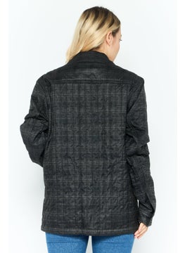 Women Plaid Long Sleeve Jacket Shirt, Charcoal - pzsku/ZDC93ADB9617EDC538818Z/45/_/1737641838/49d8daea-3394-478c-93f2-25e56279bd3c