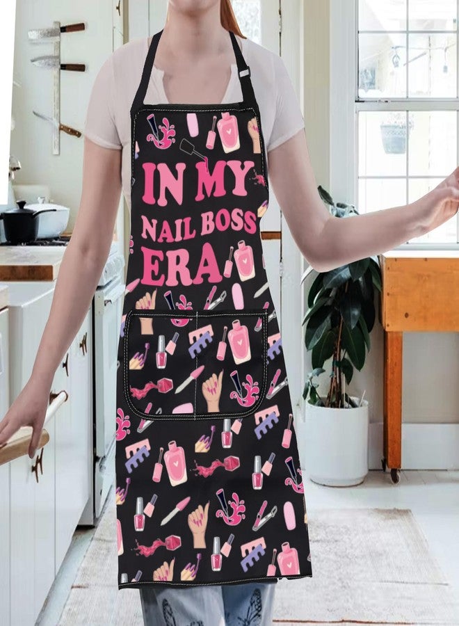 Gzrlyf Nail Apron For Nail Tech Aprons Nail Tech Gift Manicurist Technician Artist Gift Nails Boss Apron (NAIL BOSS) - Image 5