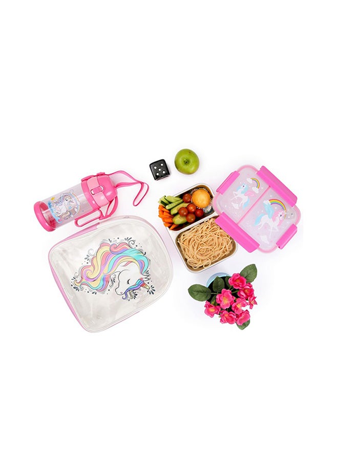 Eazy Kids صندوق غداء معزول من الفولاذ - وردي - Image 2