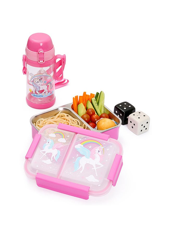 Eazy Kids صندوق غداء معزول من الفولاذ - وردي - Image 3