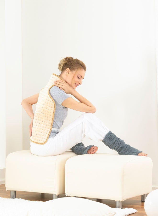Beurer HK 58 Cosy Back & Neck Heat Pad | Formfitting Design with Adjustable Fasteners | 6 Temperature Settings | Machine-Washable Material - Image 3